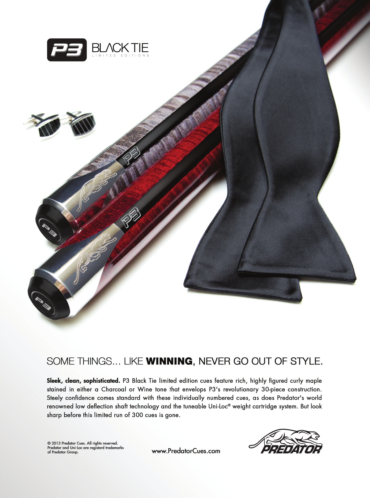 ブランド品 通販サイト Predator P3 Black Tie - Limited Edition ビリヤード