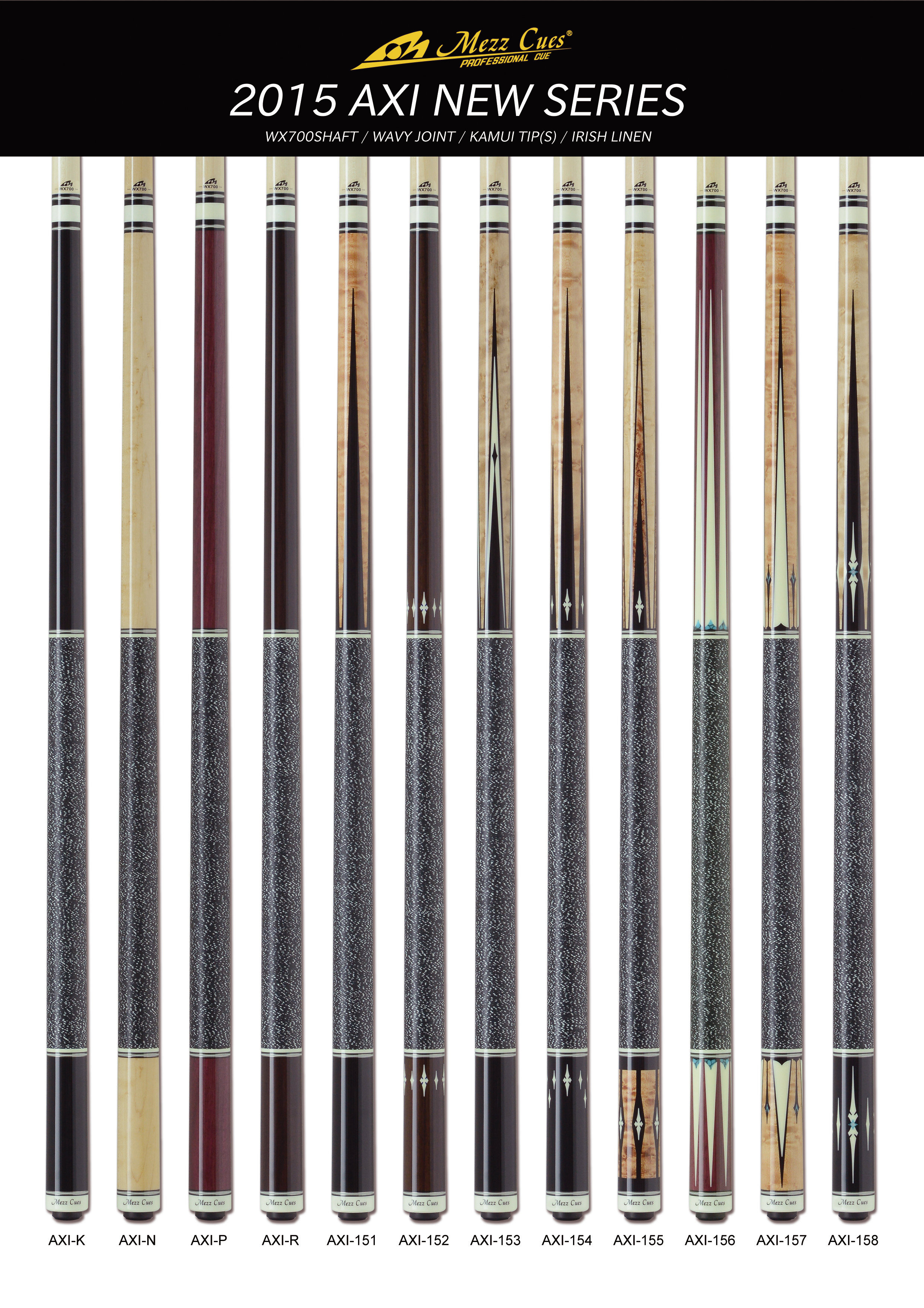 キュー メッヅ Axi-157 （Mezz – Pro Billiard Cues）