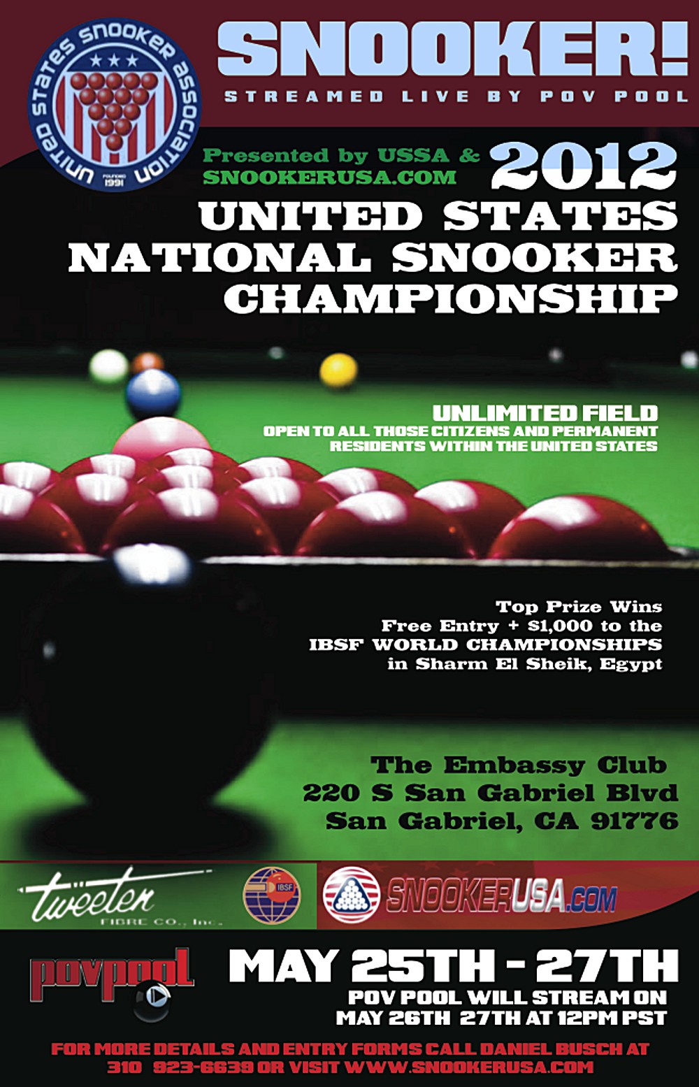 The 1st Ever Live Stream Of Snooker From The U.S.
