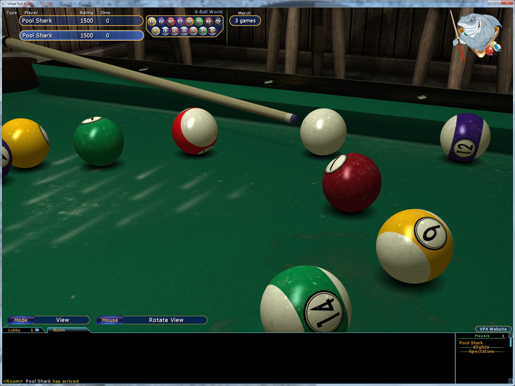 A Free Online Pool Game with an Event-Oriented Social Network