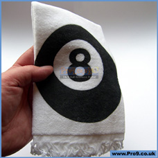 8 Ball Cue Towel